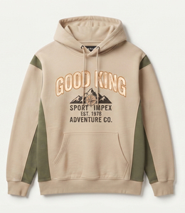 Sudadera con Capucha Personalizada con Bloques de Color, Sudadera Extra Grande de Algodón y Felpa, Sudadera Unisex de Estilo Urbano, Fabricante OEM ODM - Product Image 1