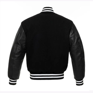Canvas Varsity <b>Mens</b> Jackets Jacket for <b>Men</b> Vintage Style Customizable Button Pockets Unisex College Bomber OEM Wholesale - Product Image 2
