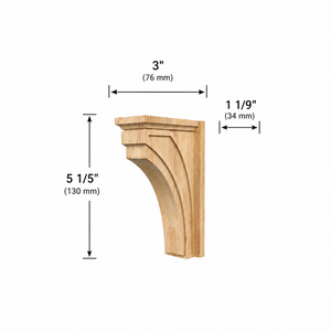 Modern Design Corbels Classic Rustic Wood <b>Brackets</b> Solid Wood Corbels <b>for</b> Vintage Home & Villa Interiors Wood Support Corbels - Product Image 2