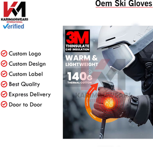 Guantes de Snowboard de Fabricante OEM para Hombre y Mujer con Aislamiento Térmico, Tela Impermeable, Logotipo Personalizado, Marca Privada - Product Image 4