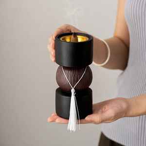 Porte-encens en résine arabe moderne personnalisé pour le Ramadan, l'Aïd, les mariages, design tendance, haute qualité, Mubkhar & brûleur d'oud - Product Image 1