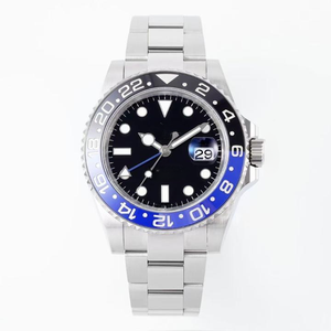Montres mécaniques de luxe pour hommes, bleu noir, céramique GMT, acier inoxydable, sport, étanches, montres automatiques de luxe pour hommes - Product Image 1