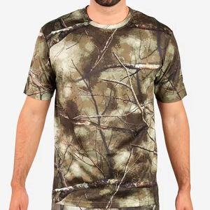 T-shirts de chasse camouflage personnalisés OEM de haute qualité, respirants, à manches courtes pour hommes, T-shirts de chasse performants - Product Image 1