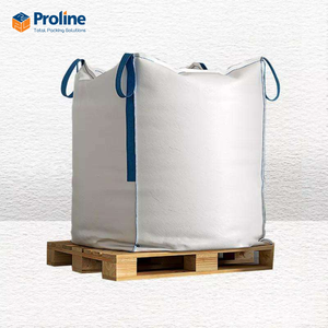 Bolsa de tonelada tejida de plástico PP de grado alimenticio industrial Capacidad de 1 tonelada Diseño de bucle de esquina cruzada Precio de fábrica - Product Image 1