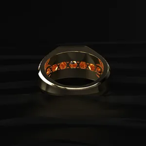 New Fashion Lab Grown Round Shape Yellow Gold Luxury Engagement <b>Rings</b> for Men and Women Buy Direct From <b>Indian</b> Supplier - Product Image 6