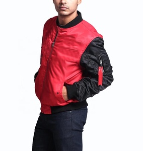 Veste pour hommes personnalisée OEM nouveau style de broderie de haute qualité blouson d'aviateur de vol personnalisé en nylon brodé pour hommes - Product Image 5