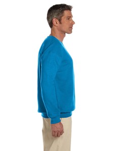 Sweat-shirt à col rond pour homme, 100 % polyester, couleur unie, coupe classique, pull décontracté en molleton tricoté, hiver, écologique, 280 g, séchage rapide - Product Image 5