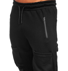 Men's Casual Track Jogger Pants Elastic Waistband High GSM French Terry Fleece Custom Logo Straight Customizable Size Sweat - Product Image 3