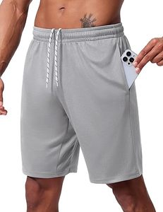 Shorts Bermuda Gris Homme à Cordon de Serrage Séchage Rapide Spandex/Coton Sportswear Décontracté Couleur Unie Toile Tricotée Respirante Service OEM - Product Image 3