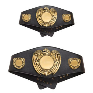 Ceinture de championnat personnalisée légère pour les tournois de lutte, sangle en cuir PU, écologique, service OEM direct d'usine - Product Image 1