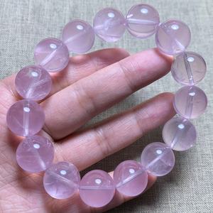 Natural Star Rose Quartz <b>Bracelet</b> Mozambique Pink Crystal Beaded Healing <b>Stone</b> Jewelry Gift For Women Minimalist - Product Image 3