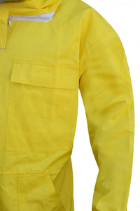 Combinaison d'apiculture en coton, protection intégrale, respirante, blanche, unisexe, avec capuche en maille, service OEM ODM - Product Image 5