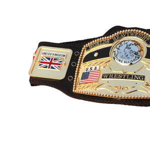 Nuevo Cinturón de Campeonato Mundial de Peso Pesado de Calidad Superior con Banderas de EE. UU., México y Reino Unido, Personalizable, Edición de Coleccionista - Product Image 4