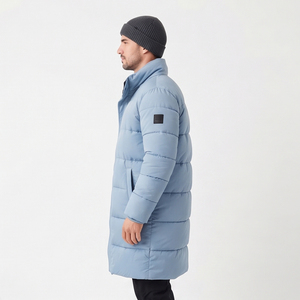 Veste longue matelassée pour homme, chaude et épaisse, idéale pour l'hiver, vente en gros - Product Image 3