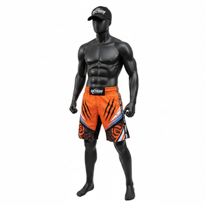Shorts de MMA, Karaté et Kickboxing Personnalisables pour Adultes Unisexe – Logo et Couleur Personnalisés – Polyester Spandex 140g – Durables, Séchage Rapide, Respirants, Imprimés Numériquement - Product Image 3