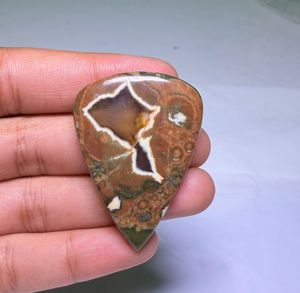 Cabochon de Jaspe Rholiite 100% Naturel de Haute Qualité, Pierre Précieuse en Vrac pour la Guérison, Jaspe en Gros pour la Fabrication de Bijoux - Product Image 1