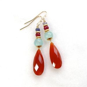 Pendientes de Resina Hechos a Mano Azul Cielo, Elegantes Pendientes de Resina con Flor de Orquídea, Joyería de Resina con Toque Natural, Pendientes de Resina Hechos a Mano con Diseño de Atardecer - Product Image 2