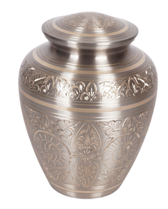 Urna Funeraria Moderna de Estilo Americano, Urna de Latón Sólido con Diseño Grabado, Capacidad de 220 Pulgadas Cúbicas, Ecológica para Cenizas Humanas - Product Image 6