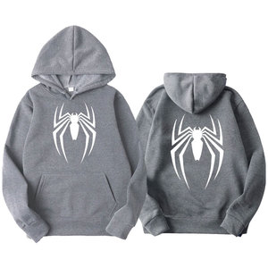 Wearpex 2026 Nouveau Sweat à Capuche Unisexe en Polaire Polyester/Coton Imprimé Araignée, Coupe Ample, Décontracté et Amusant, Style Urbain - Product Image 3