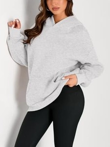 Sudadera con Capucha Extra Grande 2026, Color Sólido, Felpa de Algodón, Manga Larga, Diseño con Bolsillos, Unisex, para Otoño, ODM OEM - Product Image 5
