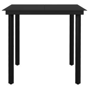 Ensemble de salle à manger de jardin de taille moyenne en acier thermolaqué gris foncé, mobilier de patio - Product Image 6