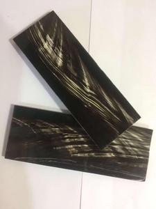 Hand <b>Crafted</b> Black With White Strips Water Buffalo Horn Plate for Eyewear Frames Natural Horn Optical Frame Material - Product Image 1