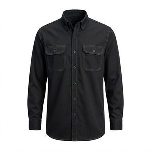 Camisa de Trabajo Personalizada para Hombre, de Algodón Ignífugo, para Ingenieros de Seguridad y Construcción, 220g, Resistente a Desgarros, de Secado Rápido, Transpirable, Color Sólido - Product Image 3