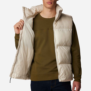Chaleco Acolchado Grueso Unisex Estándar con Cuello Alto y Diseño de Parches para Ropa Urbana de Invierno, Precio al por Mayor, Fabricante de Pakistán - Product Image 5