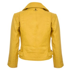 Chaqueta de Cuero Genuino para Mujer, con Cierre Completo, Acolchada, Forro de Seda, Estilo Motero, Ropa Exterior para Dama 2026 - Product Image 3
