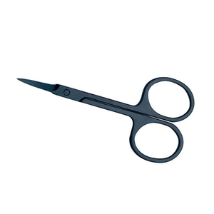 Ciseaux à cuticules à manche arrondi, idéaux pour une prise ferme, offrant une mise en forme précise et lisse des cuticules pour les soins des ongles. - Product Image 1