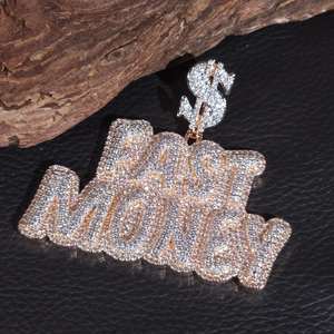 Pendentif personnalisé en lettres CONCEPTION VVS Moissanite, en argent sterling 925, style Hip Hop glacé, bijou plaque nominative, breloque souvenir pour homme - Product Image 5