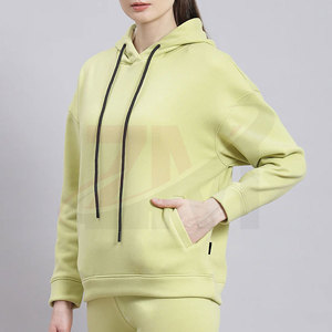 Sudadera con Capucha Larga para Mujer, Invierno, Transpirable, de Forro Polar, Corte Ajustado, con Diseño Frontal Personalizado, 100% Algodón - Product Image 1