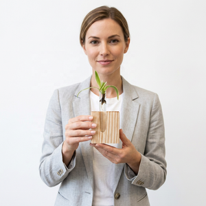 Vase à fleurs en bois de manguier de qualité supérieure, forme cylindrique, pour la décoration de la maison et des halls d'hôtel, en provenance d'Inde, à un prix impressionnant. - Product Image 1