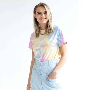 Personalizado barato marshmallow tie Dye camisas de manga corta multicolor tie-dye Camiseta de manga corta - Product Image 3