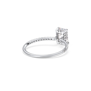 Bagues de fiançailles et de mariage en or massif 14 carats avec diamants HPHT CVD cultivés en laboratoire, vente directe d'usine REYES, pour femmes, bijoux fins. - Product Image 6