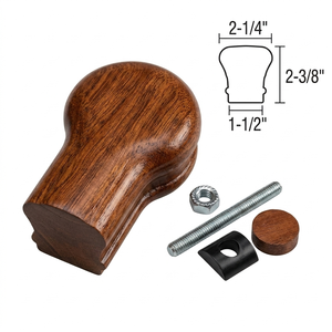 Barandal de Madera Tradicional, 2-1/4 X 2-3/8 X 1-1/2 Pulgadas, Piezas de Madera Sólida para Escaleras, Fácil Instalación - Product Image 1