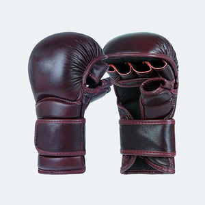 Guantes de MMA de Cuero Personalizados al por Mayor a Precio Económico, Guantes de Grappling con Impresión Personalizada - Product Image 1