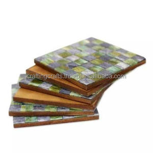 Diseños Únicos, Hechos a Mano, de Madera Ecológica, Tapetes Personalizados, Decoración de Mesa, Posavasos, Artesanía de la India, Precio al por Mayor - Product Image 4