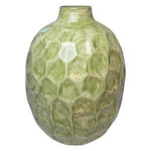 Vases en métal modernes verts texturés en gros – Vases décoratifs durables et de haute qualité pour le bureau, la maison et les événements - Product Image 1