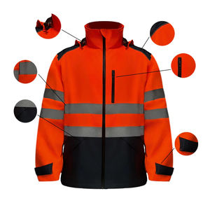 Chaqueta de Trabajo Ligera de Poliéster Térmica y Resistente al Viento Clase 2, Pantalones de Trabajo, Ropa de Seguridad Reflectante con Visibilidad Nocturna - Product Image 3