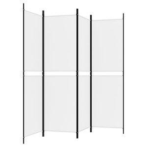 ฉากกั้นห้องผ้าสีขาว 4 แผง ขนาด 78.7"x70.9" พร้อมฉากกั้น - Product Image 4