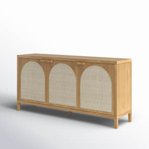 Aparador de buffet rústico de madera maciza de 69 pulgadas - Product Image 4