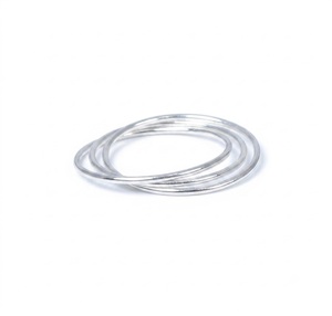 925 Sterling Silver Multi Band <b>Ring</b> Minimalist <b>Plain</b> Statement Stackable <b>Ring</b> Handmade Designer Jewelry Gift For Women - Product Image 1