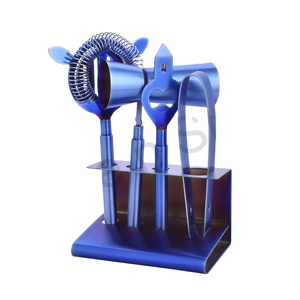 Kit de barman en cuivre antique personnalisé personnalisable ensemble d'outils de bar ensemble d'outils de barre en acier inoxydable avec couleur arc-en-ciel - Product Image 1