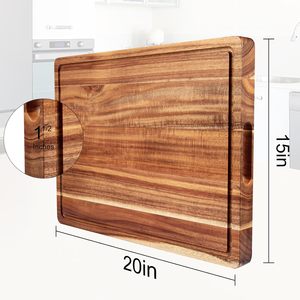 Planches à découper en bois écologiques avec une fabrication durable, non toxiques, légères, lavables au lave-vaisselle, pour un usage domestique et en restaurant - Product Image 2