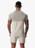 T-shirt décontracté pour homme en coton 100% uni beige gris, coupe classique, séchage rapide, respirant, streetwear d'été, mode urbaine
