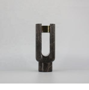 Organic Marble Candle Holder With Metal Candle or <b>Tealight</b> Holder Latest Design Decorative Metal with Marble Candle Holder - Product Image 5