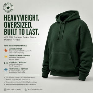 Sweat-shirt à capuche vert foncé pour homme, coupe classique, en molleton de coton, décontracté, avec poche avant, pour l'automne - Product Image 5