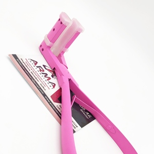 High Quality Custom Logo Professional Press Tape in Hair Extension Pliers <b>Pink</b> Coated Stainless Steel Hair Extensions <b>Tools</b> - Product Image 1
