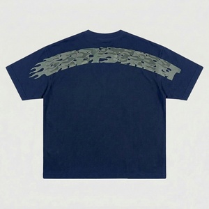 T-shirt unisexe à col rond et manches courtes, coupe oversize décontractée, en coton 100% 260 g/m², style streetwear, avec lettres imprimées - Product Image 2